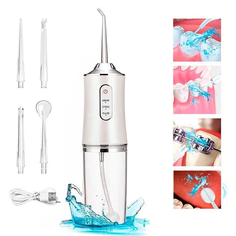 Lavador Dental Elétrico Bivolt Limpeza Prótese Gengiva E