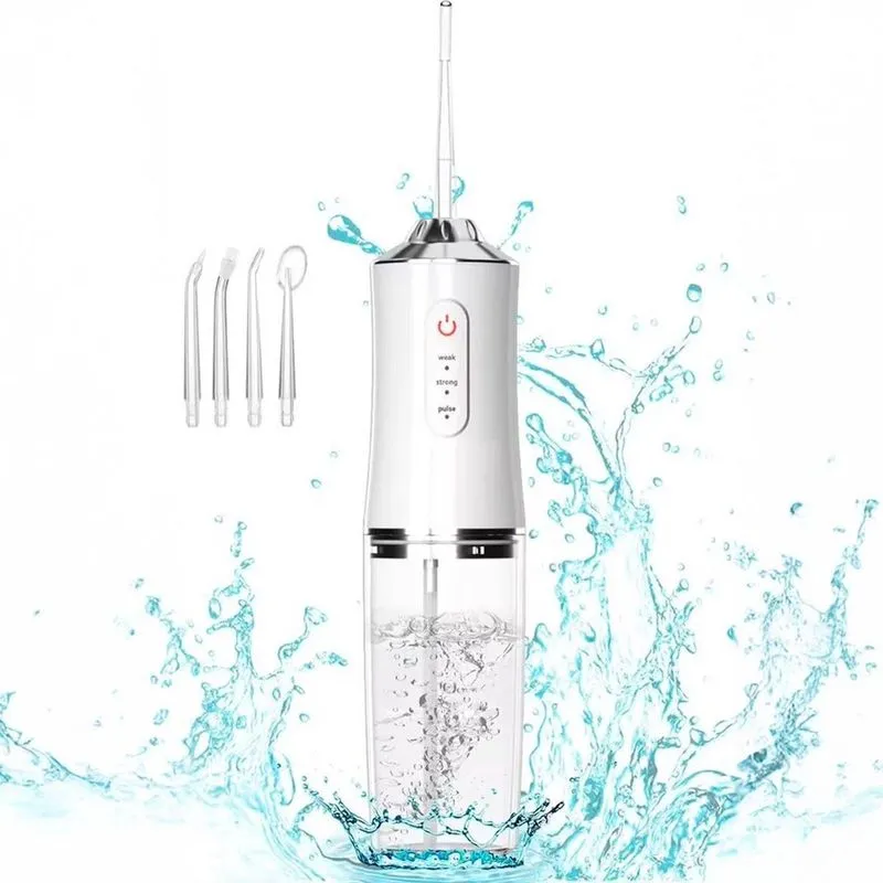 Lavador Dental Elétrico Portátil 4 Bicos Diferentes Limpeza