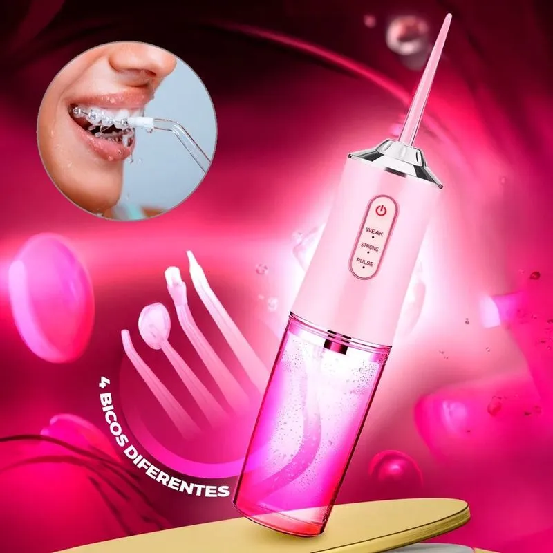 Lavador Dental Portátil Jato Potente 110V/220V Limpeza