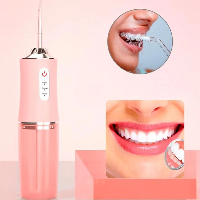Aparelho Bucal Elétrico Jato Potente Recarregável Higienizar