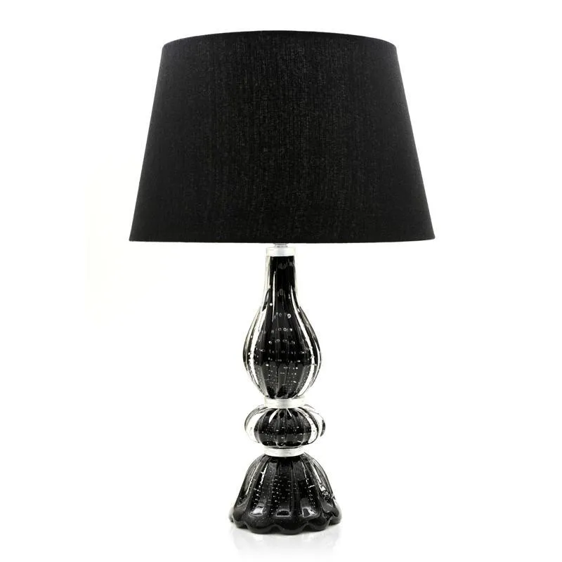 Abajour Em Cristal Murano Rosa - São Marcos 43cm