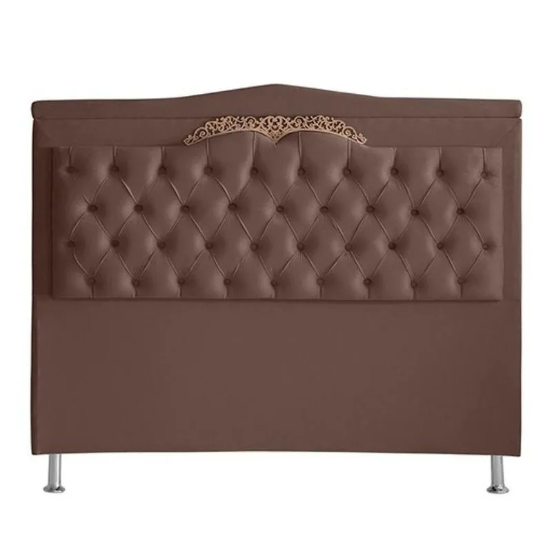 Cabeceira De Cama Box Madri Casal 140cm Suede Rosê