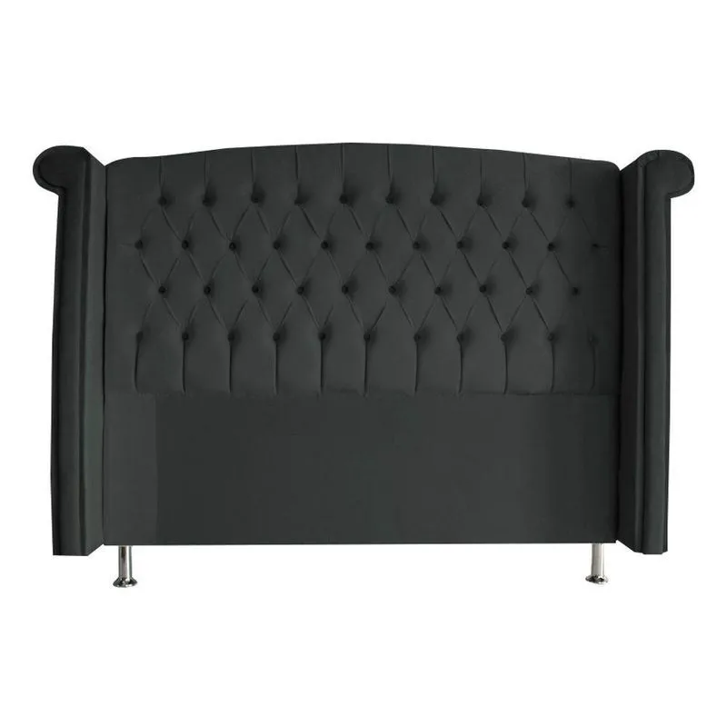 Cabeceira De Cama Box Toquio Casal Queen 160cm Suede Grafite