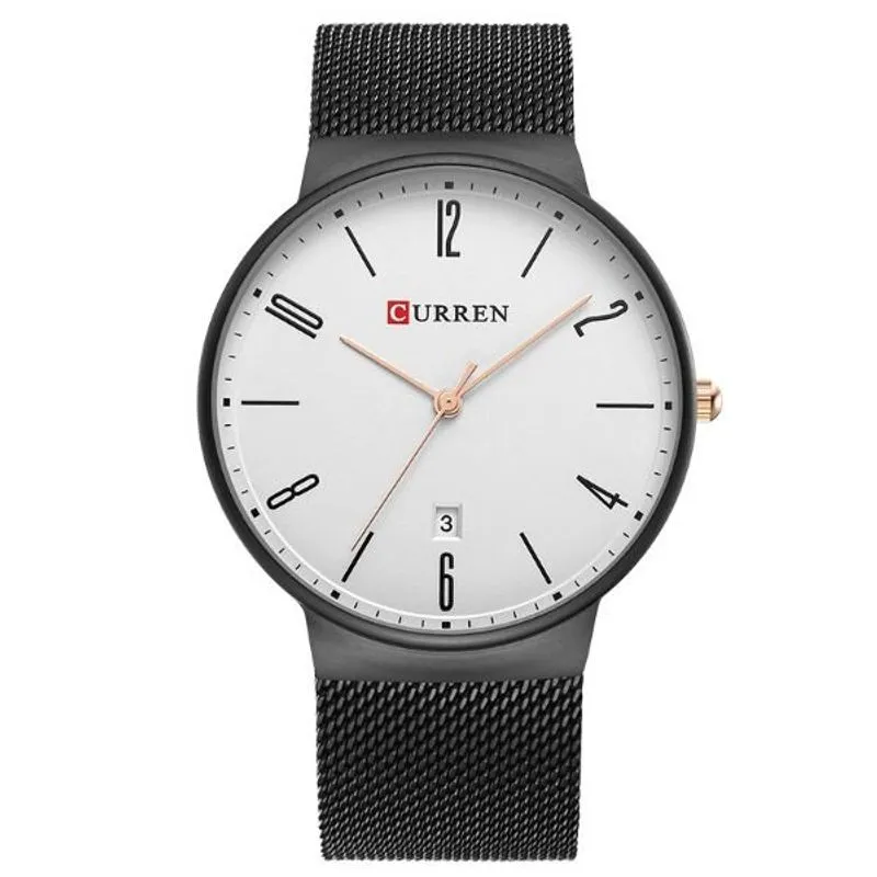 Relógio Masculino Curren Analógico 8257 Branco