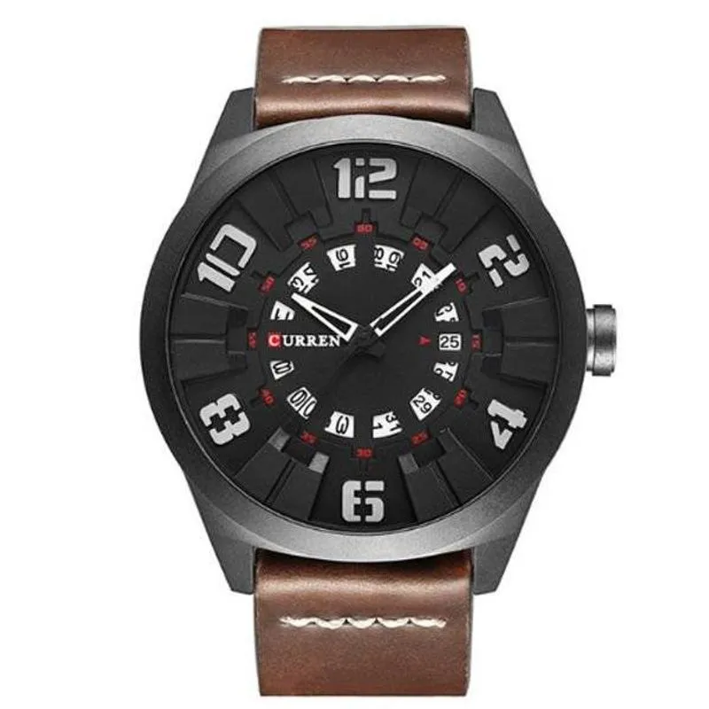 Relógio Masculino Curren Analógico 8258 Cinza