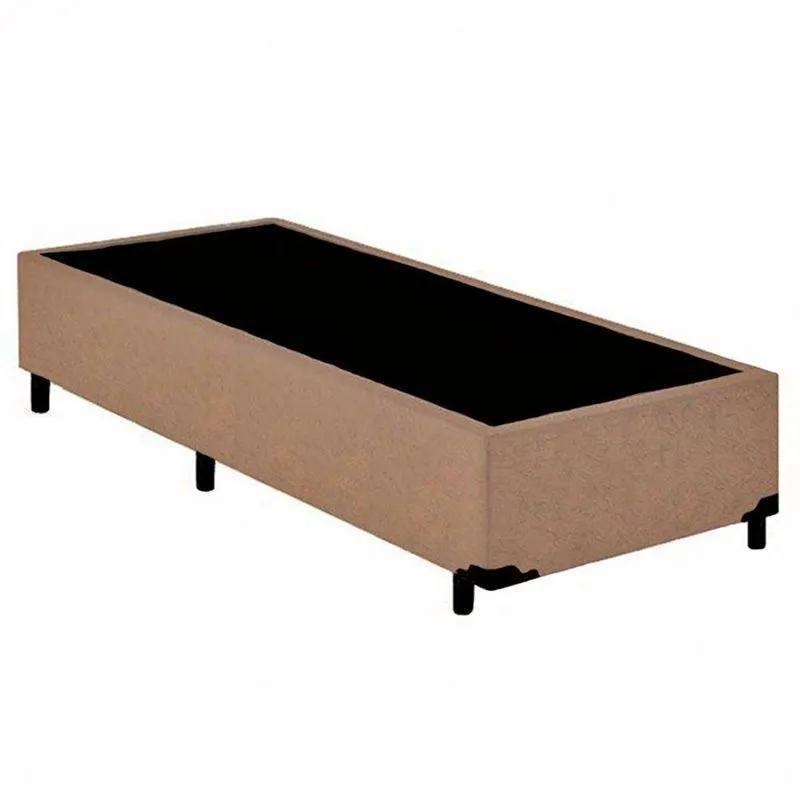 Cama Box Solteiro Suede Sereneprime Bege 88x188x40