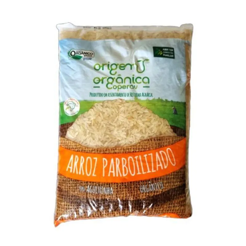 Arroz Agulhinha Longo Parboilizado Origem Orgânica 1kg