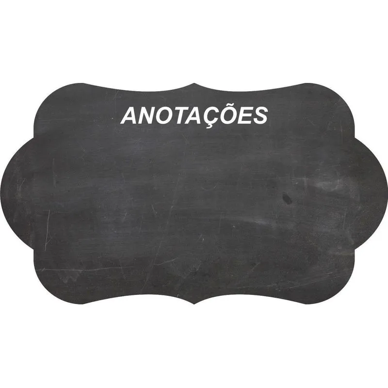 Adesivo Lousa Quadro Negro Preto Fosco 35 X 20 Cm