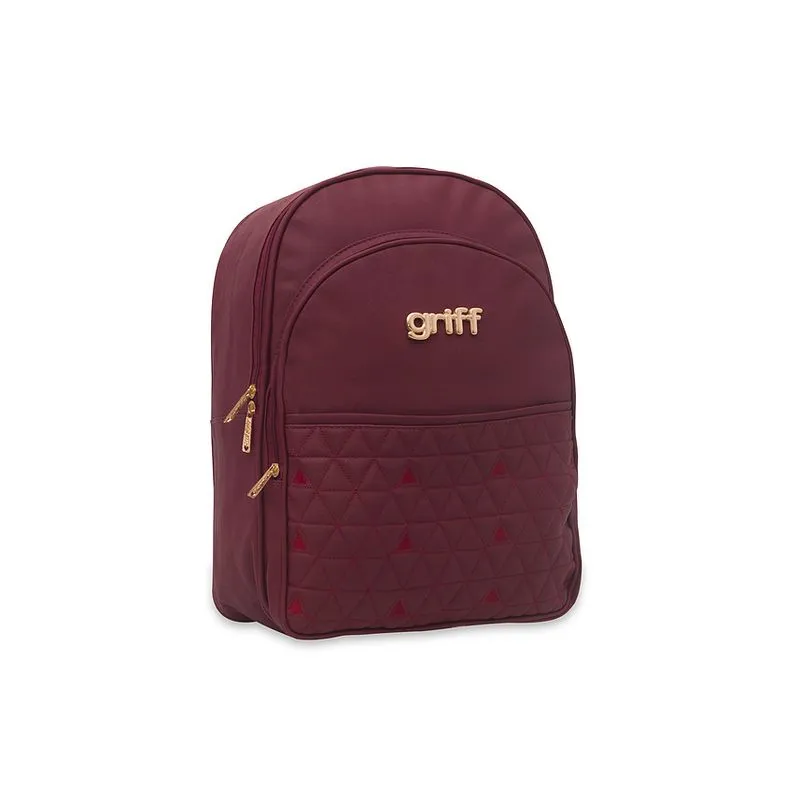 Mochila Bebê Maternidade Vinho Griff