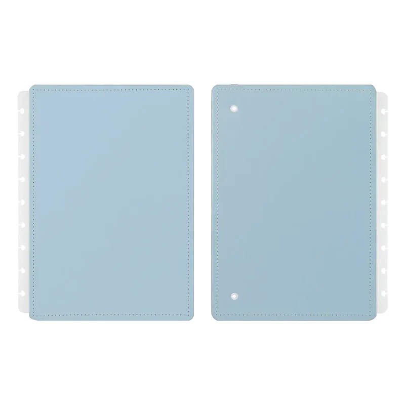 Capa e Contracapa Azul Pastel Médio
