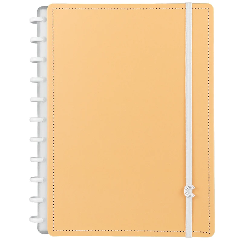 Caderno Laranja Pastel Grande