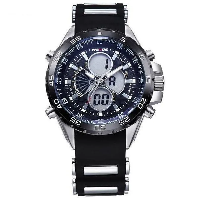 Relógio Masculino Weide Anadigi Wh-1103 - Preto