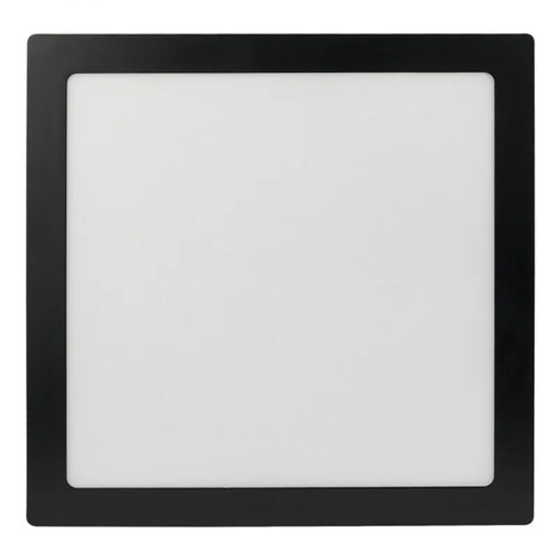 Kit 3 Painel LED Quadrado Embutir 24W 4000K Branco Frio Bivolt para Teto Foxlux