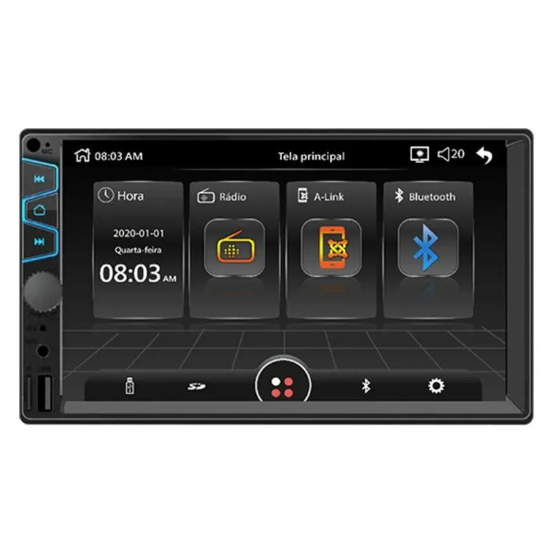 Toca Rádio Mp3 Roadstar Rs-450mp5 - 50w - Fm - 7