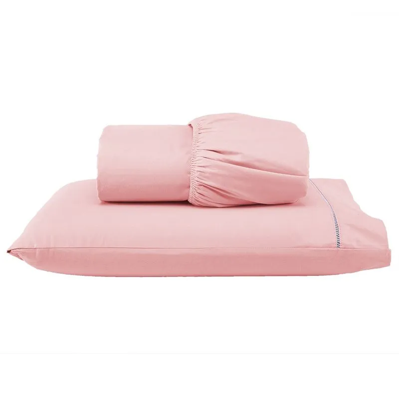 Kit Roupa de Cama 400 Fios Solteiro 2 Peças Toque de Cetim