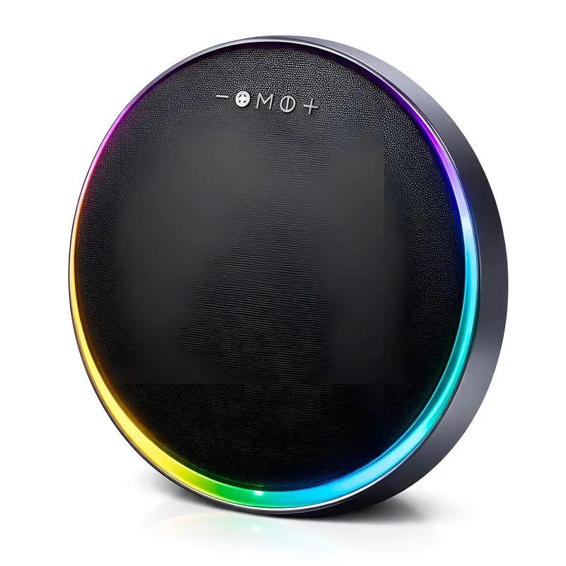 Caixa De Som Redonda Bluetooth Portátil Bivolt Áudio