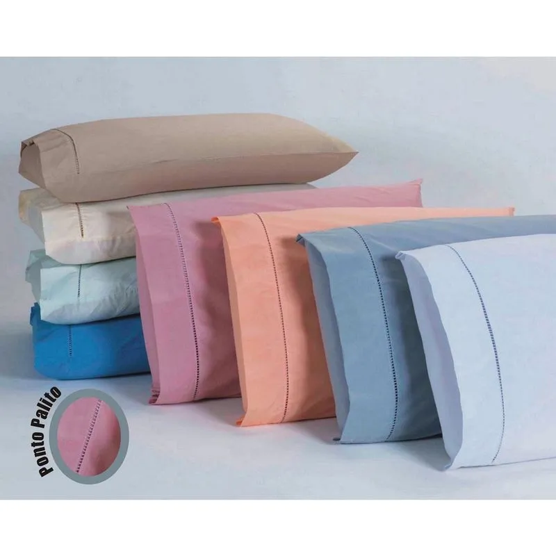 Kit 10 Fronhas 80X60Cm Percal 100% Algodão 180 Fios Ponto