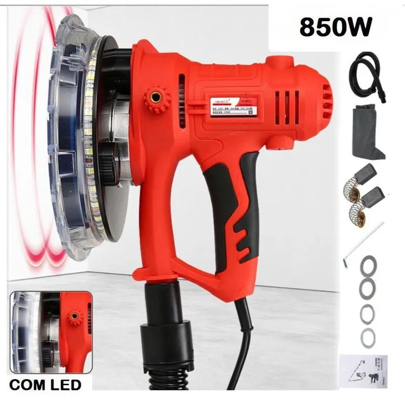 Lixadeira 850w Com Luz De Led Embutida, Acompanha Duas Lixas