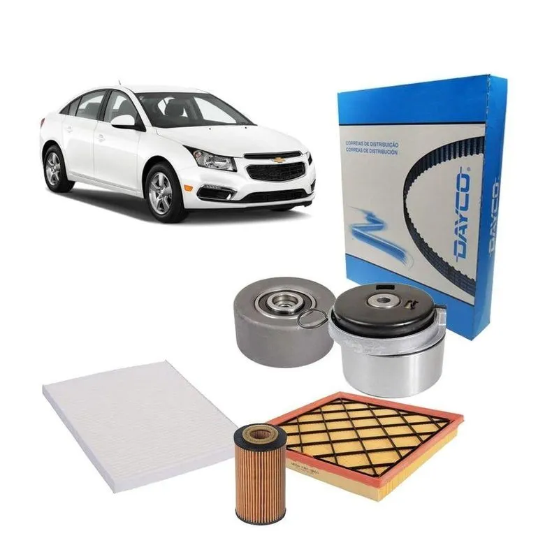 Kit Correia Dentada Filtro Cruze 1.8 16v 2016 Ar Cabine Oleo