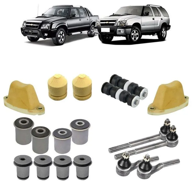 Kit Terminal S10 Blazer 2009 Bieleta Bucha Batente Suspensão