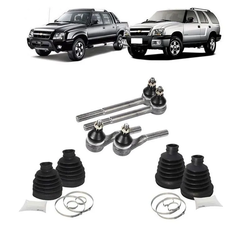 Kit Terminal Ponteira S10 Blazer 95 96 97 98 Coifa Suspensão