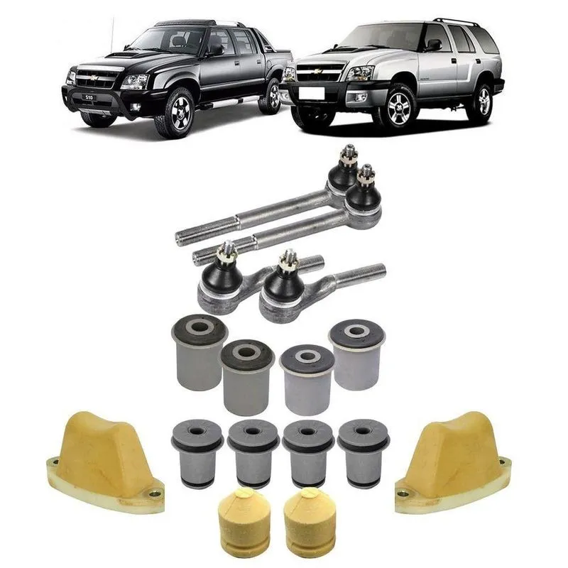 Kit Terminal S10 Blazer 2008 2009 Bucha Batente Suspensão