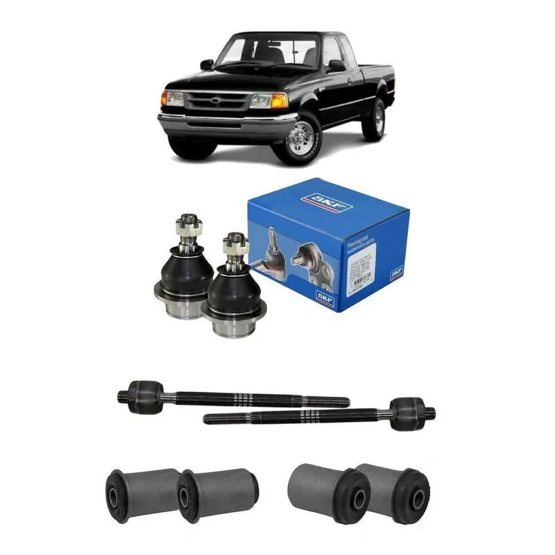 Kit Pivô Ranger 2010 2011 Barra Direção Axial Bucha Inferior