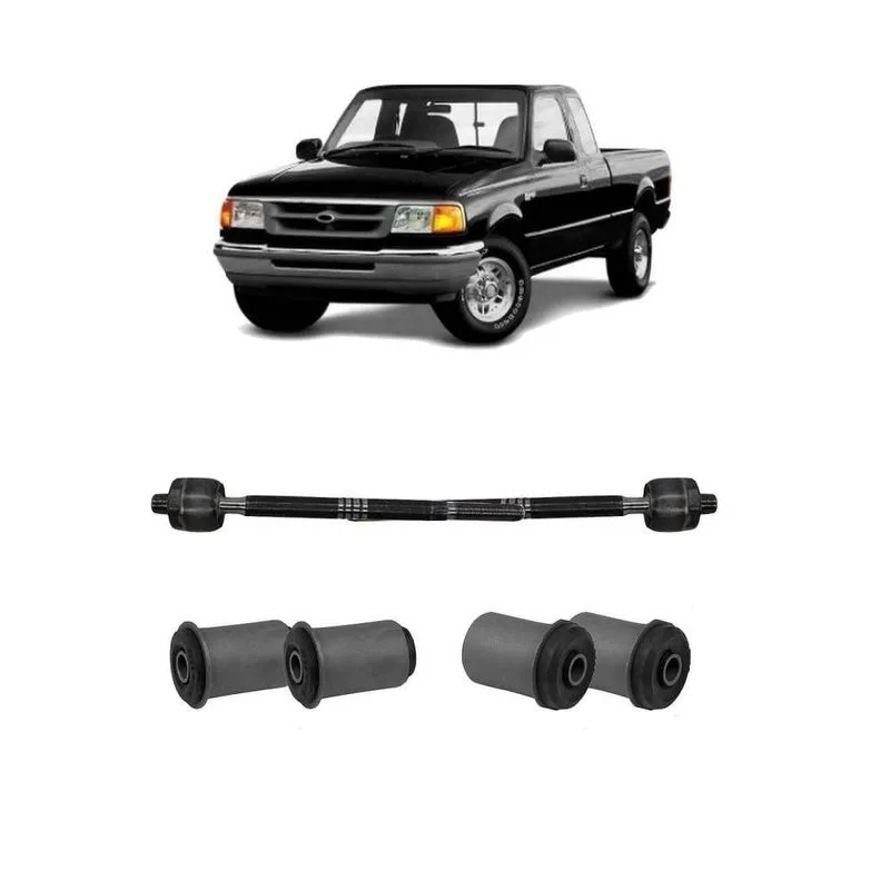 Kit Barra Direção Axial Ranger 2007 2008 2009 Bucha Inferior