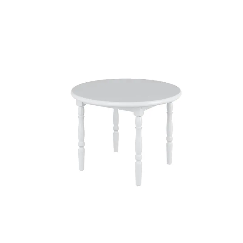 Mesa de Maderia Redonda Branco - Piratini