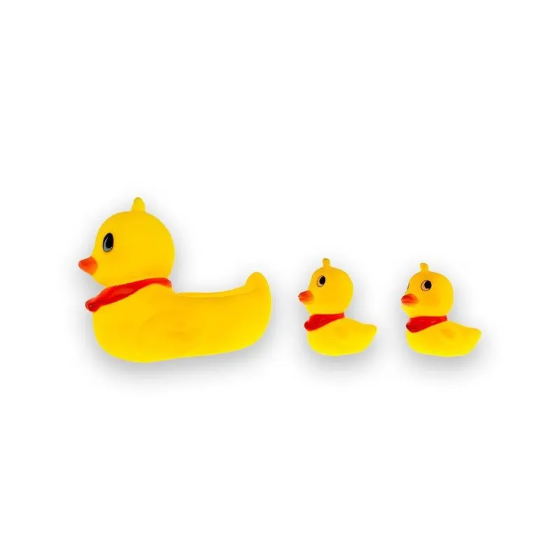 Pato De Borracha Para Banheira Kit Com 3 Patinho