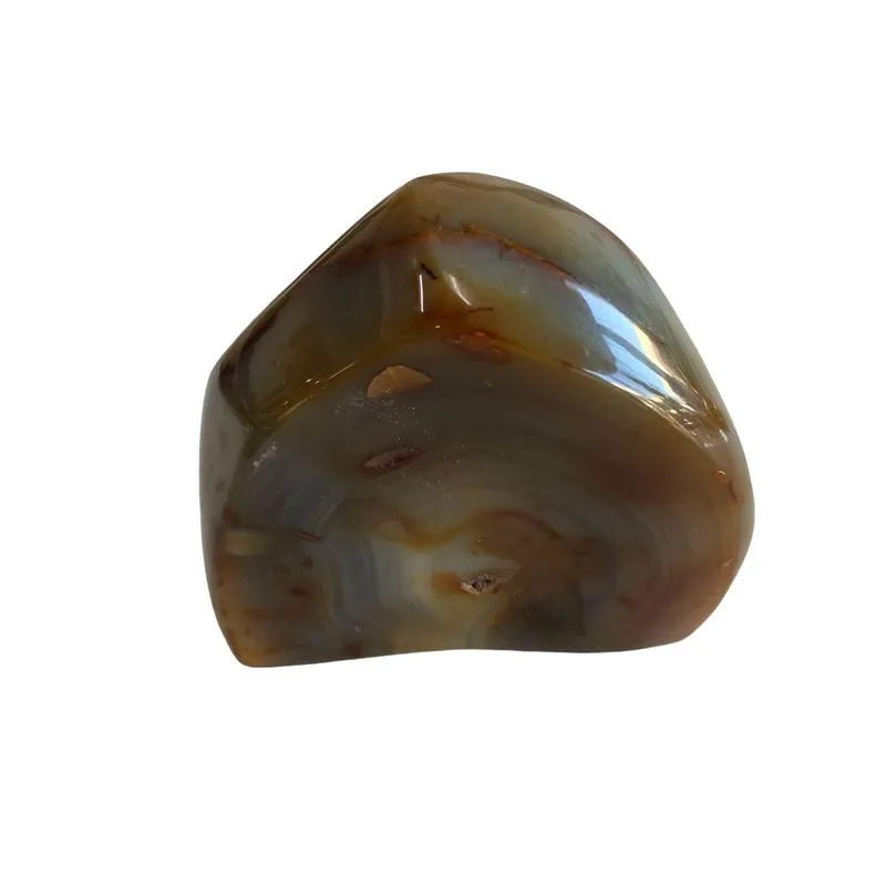 Ágata Bruta: Elegância Natural Polida À Mão