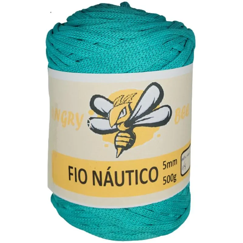 Fio Náutico Premium Poliéster 5mm 500g Trico Croche Verde 14