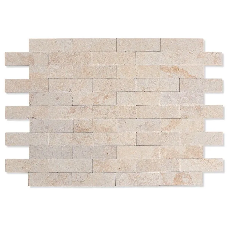 Revestimento Pedra Natural - Travertino Anticato Egito 7x23cm - Importado Bege