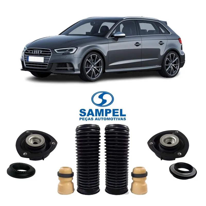 Kit Suporte Batedor Batente Dianteiro Audi S3 2014 2015 2016