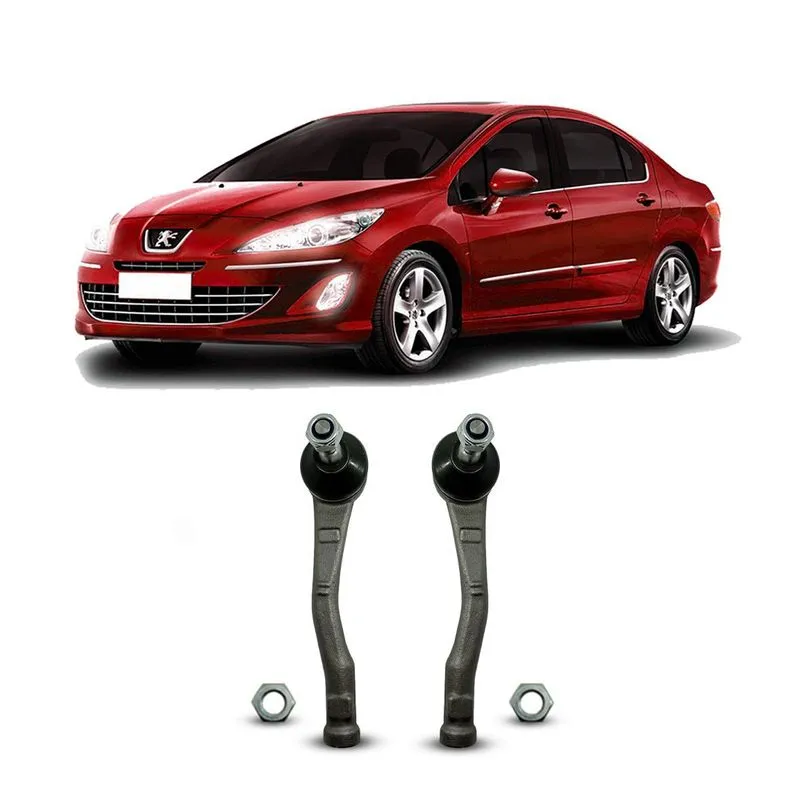 Par Terminal De Direção Dianteiro Peugeot 408 2010 Até 2014