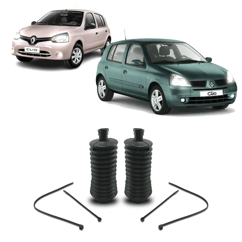 Kit 2 Guarda Pó Da Caixa De Direção Renault Clio 2000 A 2016