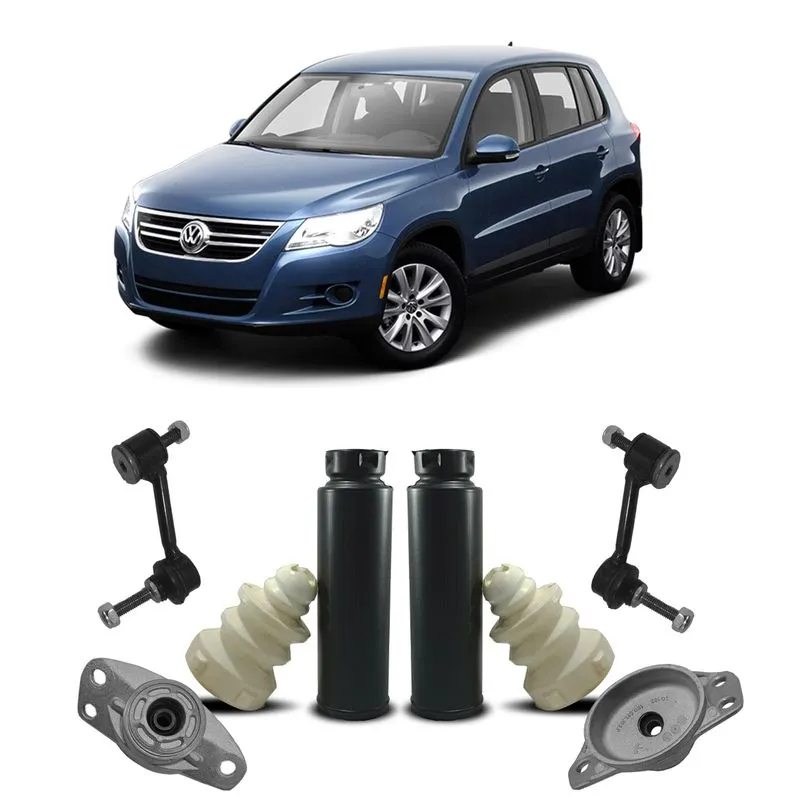 2 Kit Coxim + Tirante Traseiro Volks Tiguan 2011