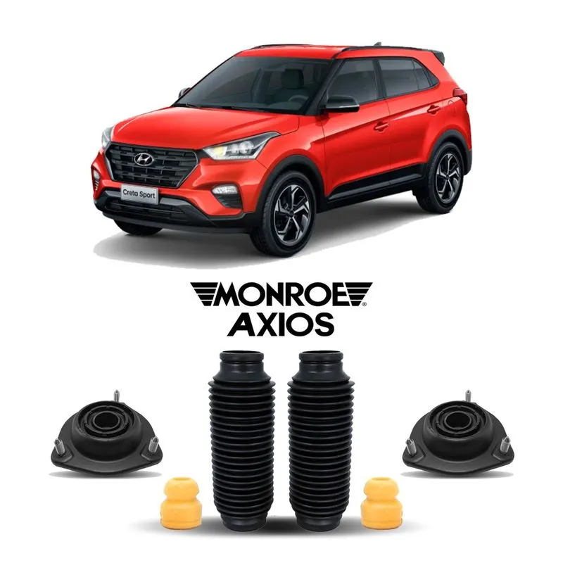 2 Kit Coxim Batente Dianteiro Hyundai Creta 2019 2020 21 22