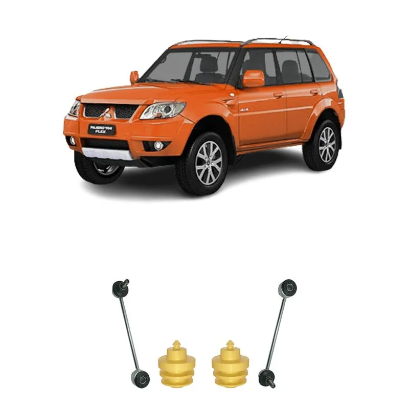 2 Bieleta + Batente Traseira Pajero Tr4 4x4 2013