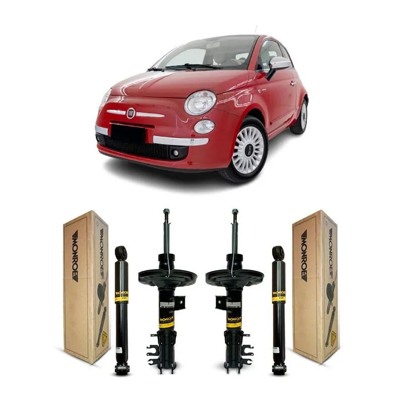 Jogo 4 Amortecedores Suspensão Fiat 500 Polones 2009 2010 11
