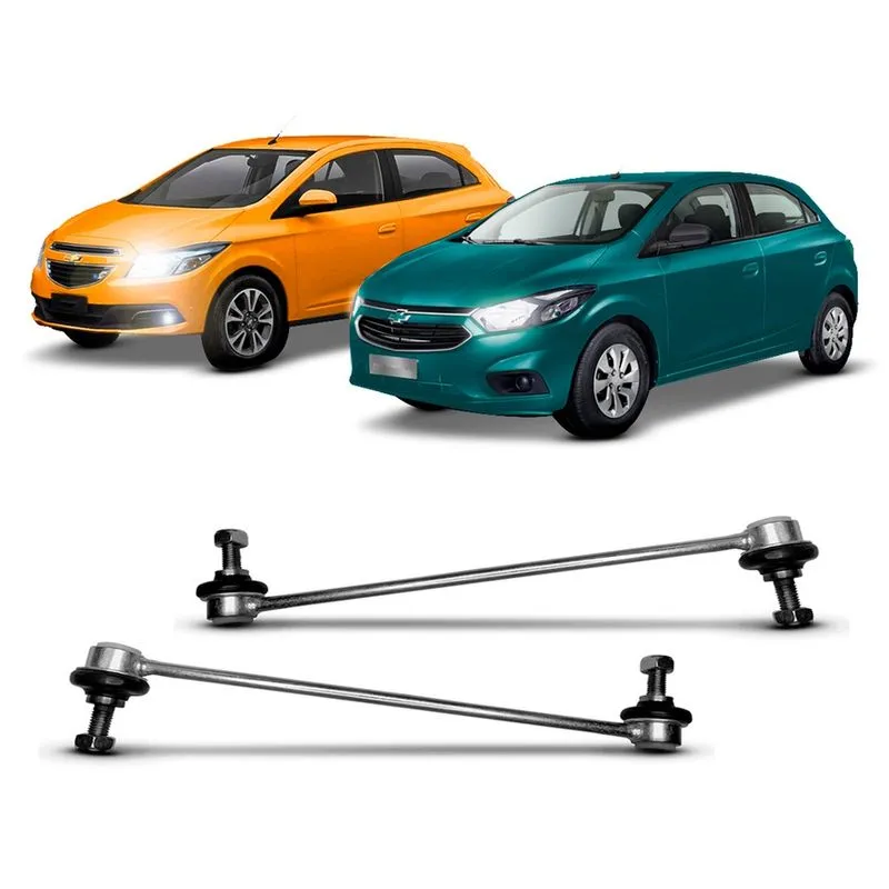Par Bieleta Barra Tirante Estabilizadora Suspensão Dianteira Chevrolet Onix 2013 2014 2015 2016 2017 2018 2019