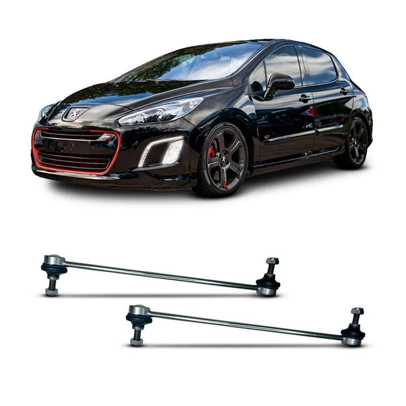 Par Bieleta Estabilizadora Tirante Suspensão Dianteira Amortecedor Dianteiro Peugeot 308 2012 2013 2014 2015