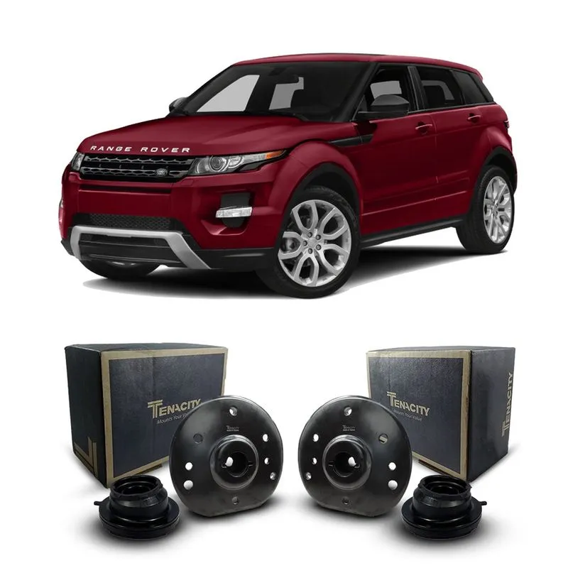 2 Suporte Coxim Batente Tenacity Rolamento Suspensão Dianteira Land Rover Evoque 2012 2013 2014 2015 2016 2017 2018 2019