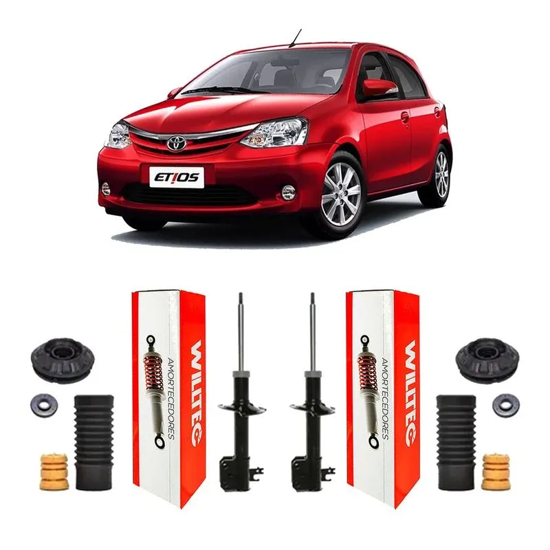 Amortecedores Kit Suspensão Dianteira Toyota Etios 2012/2019