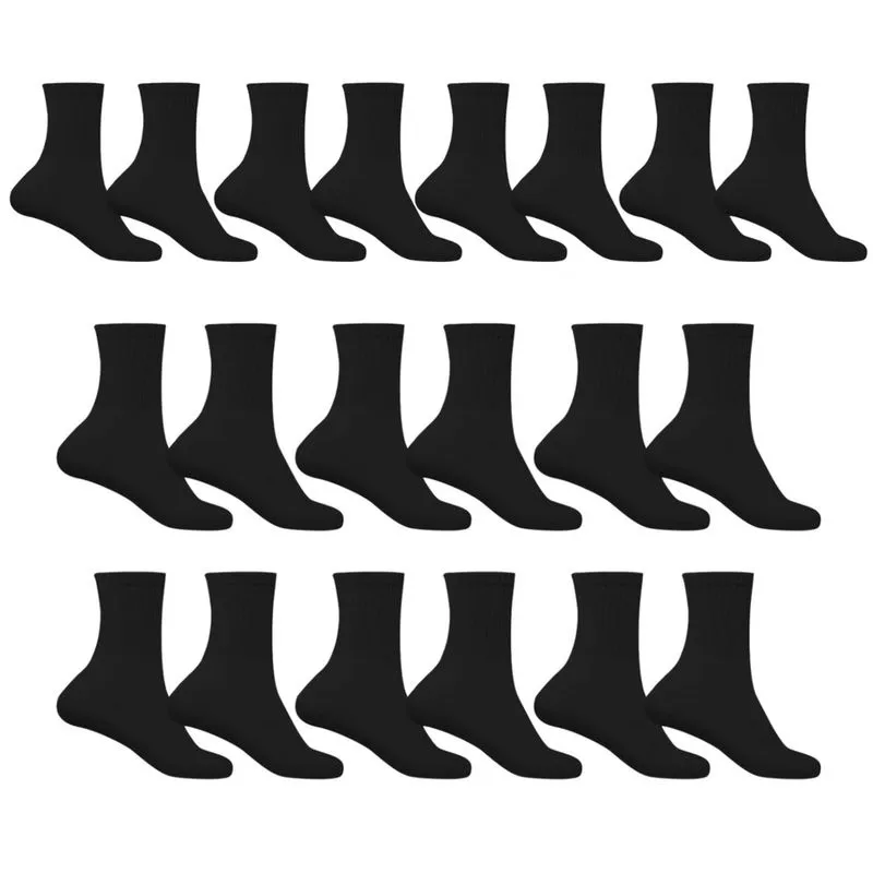 Kit 10 Pares de Meia Adulto Masculina Esportiva Cano Alto Algodão Sport