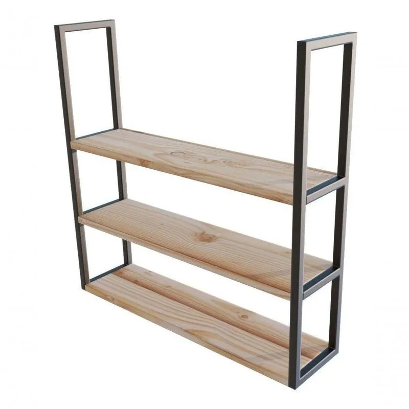Nicho Organizador De Madeira 80x20cm Para Casa De Teto