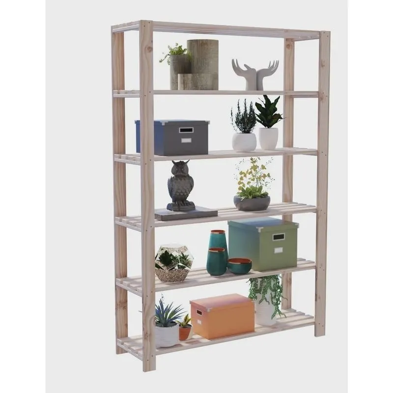 Estante 6 Andares Minimalista Organizar Promoção Objetos 170cm
