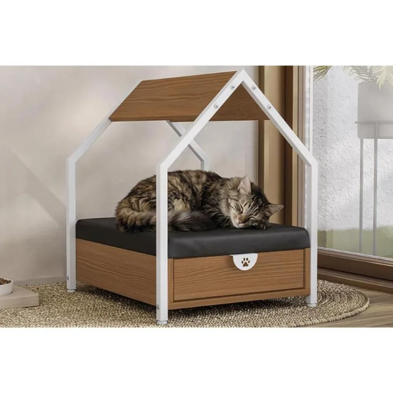 Caminha Colchão Pet p/ Cão e Gato Casa LI054 Branco Kappesberg