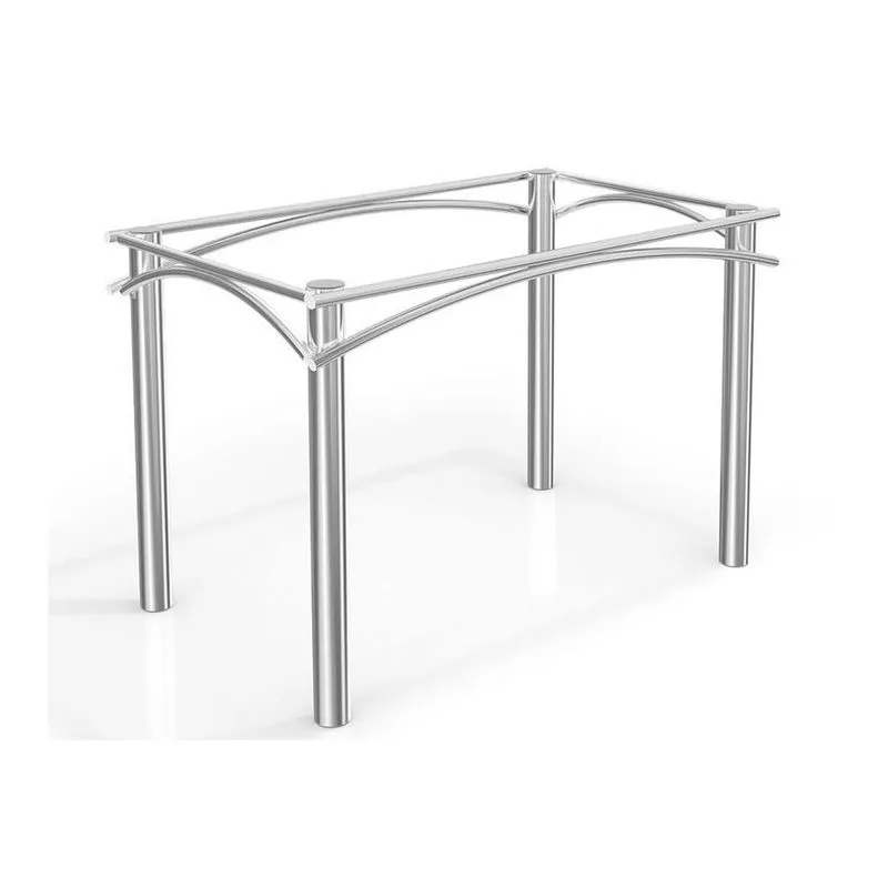 Base Mesa de Jantar Elba M004 Aço s/ Tampo Cromada - Kappesberg