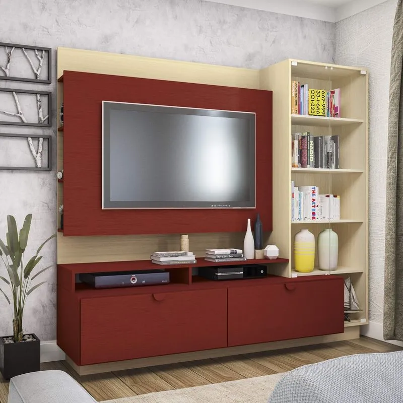 Estante para TV até 43 Polegadas Abigail Pop Kappesberg Pine/Marsala